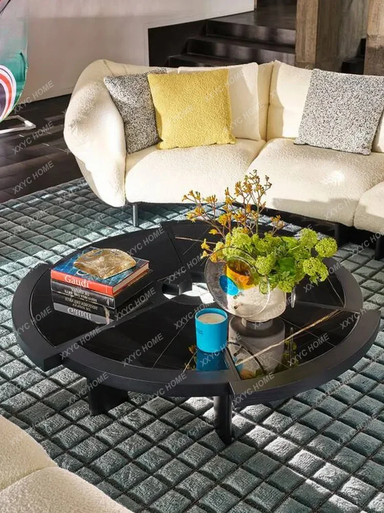 NN minimalist round coffee table living room retro simple solid wood marble round tea table
NN minimalist round coffee table living room retro simple solid wood marble round tea table