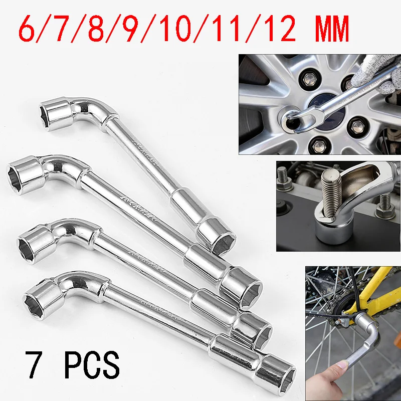 7PC L Type Pipe Perforation Elbow Wrench Double Head Outer Hexagon Socket Sleeve Spanner Remove Fix Screw Nut Hand Socket Wrench
7PC L Type Pipe Perforation Elbow Wrench Double Head Outer Hexagon Socket Sleeve Spanner Remove Fix Screw Nut Hand Socket Wrench