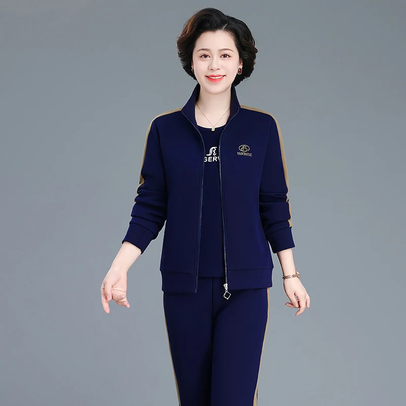 Spor Casual Mommy Clothes 2024 New Sle Tee-Piece Set for Middle-Aged Women And ly Spring Autumn Outerwear
Spor Casual Mommy Clothes 2024 New Sle Tee-Piece Set for Middle-Aged Women And ly Spring Autumn Outerwear