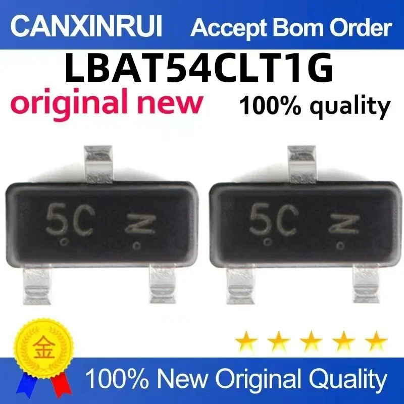 (5-100 pieces) Original LBAT54CLT1G silk screen: 5C SOT-23 patch Schottky diode LBAT54C
(5-100 pieces) Original LBAT54CLT1G silk screen: 5C SOT-23 patch Schottky diode LBAT54C