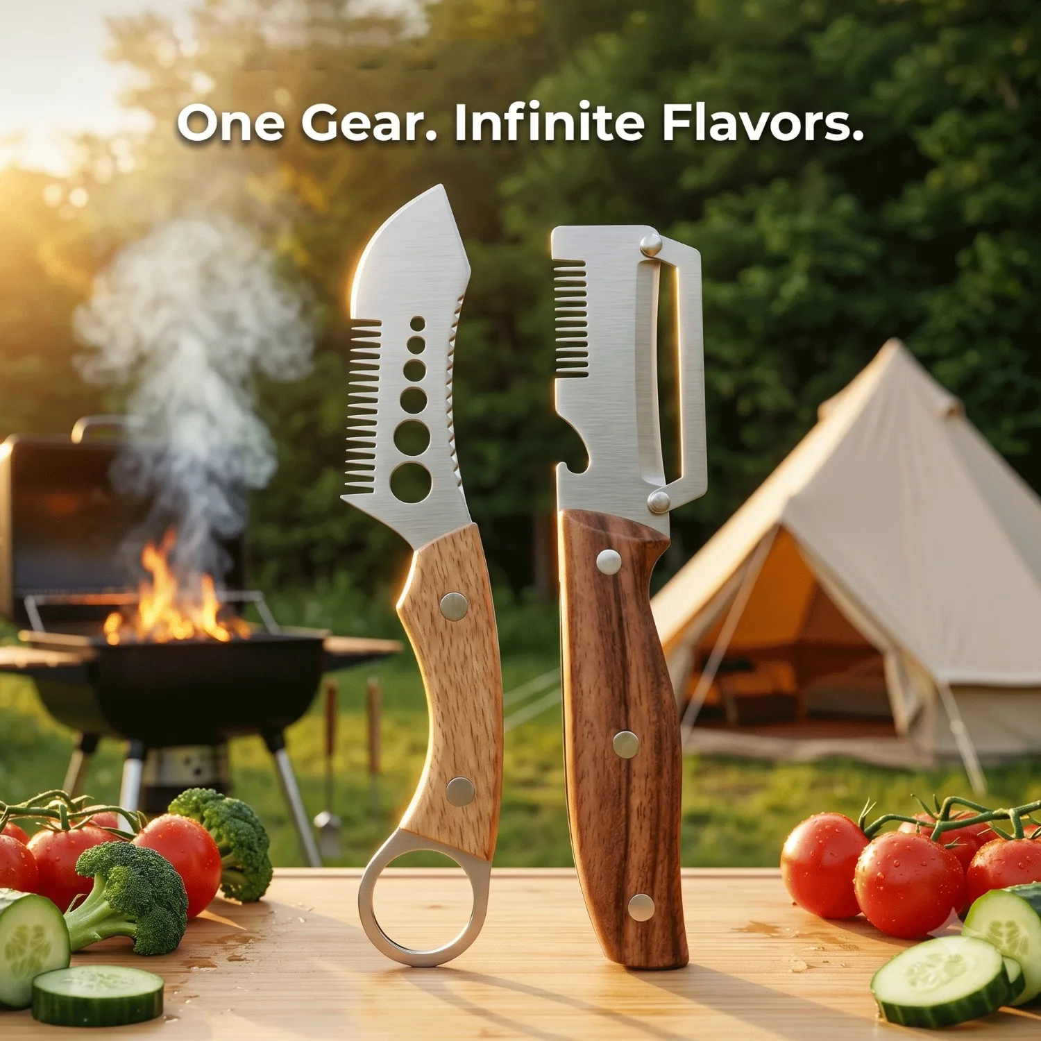 All New Multifunctional Green Onion Slicer & Herb Stripper - 1.8mm Stainless Steel Kitchen Gadget with Comb-tooth & Wood Handle
All New Multifunctional Green Onion Slicer & Herb Stripper - 1.8mm Stainless Steel Kitchen Gadget with Comb-tooth & Wood Handle