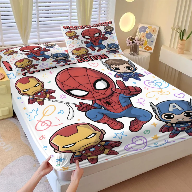 3Pcs Chibi Marvel Superhero Fitted Sheet Set-Marvel fan & Young Boys Cute & Trendy Bedding-Soft Deep Pocket Mattress Protector
3Pcs Chibi Marvel Superhero Fitted Sheet Set-Marvel fan & Young Boys Cute & Trendy Bedding-Soft Deep Pocket Mattress Protector