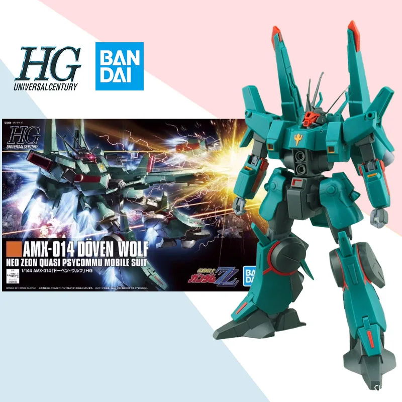 Bandai original HG h173 AMX-014 DOVEN WOLF Mobile Suit 1/144 anime assembly action figure model collection ornaments toy gift
Bandai original HG h173 AMX-014 DOVEN WOLF Mobile Suit 1/144 anime assembly action figure model collection ornaments toy gift