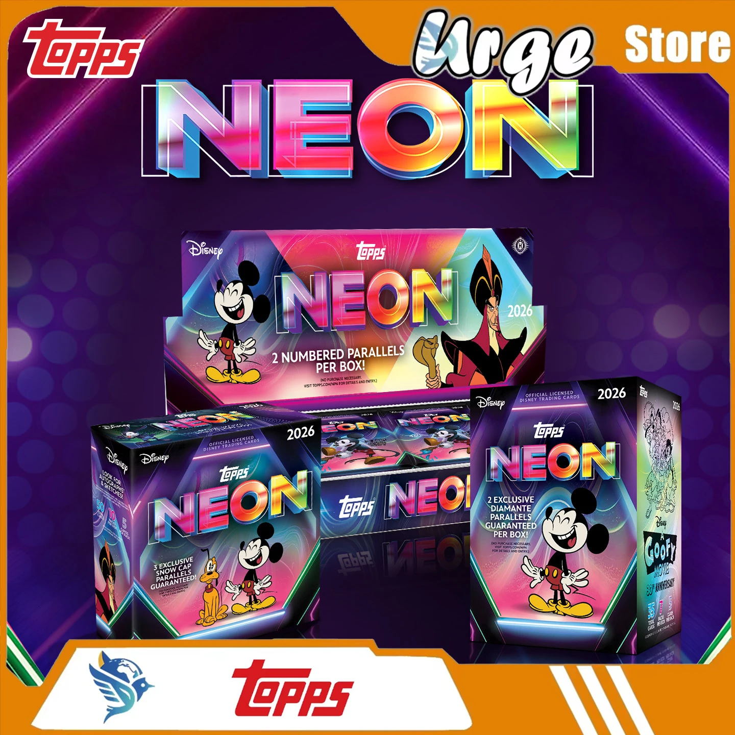 2026 Topps Disney Neon Collectible Cards Hobby/Mega/Value Box – Official Genuine Trading Cards Game Blind Box Mickey Mouse Gifts
2026 Topps Disney Neon Collectible Cards Hobby/Mega/Value Box – Official Genuine Trading Cards Game Blind Box Mickey Mouse Gifts