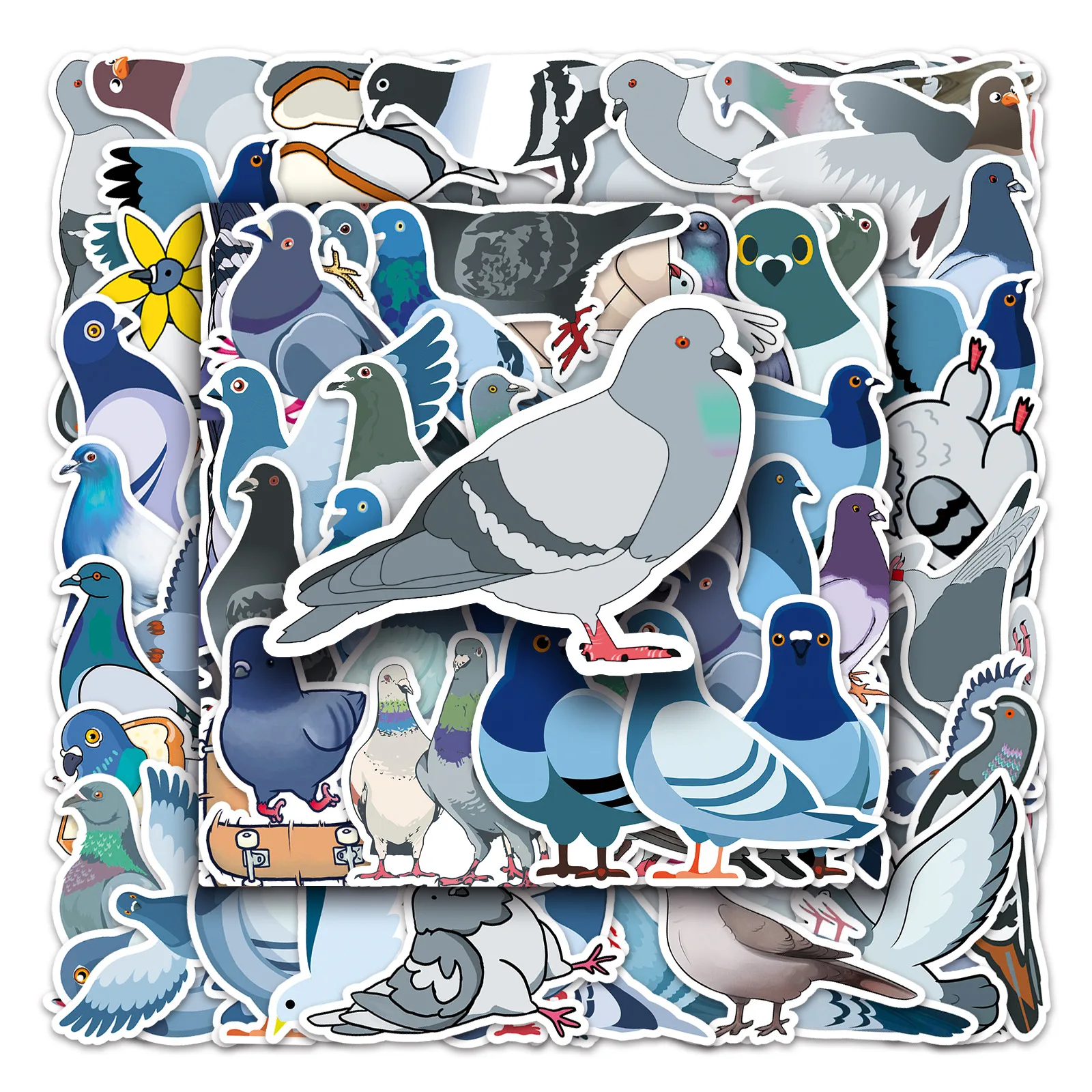 50Pcs pigeon sticker DIY cartoon animal Decoratio phone Luggage Laptop Guitar Bike Skateboard fridge helmet waterproKid Toy gift
50Pcs pigeon sticker DIY cartoon animal Decoratio phone Luggage Laptop Guitar Bike Skateboard fridge helmet waterproKid Toy gift