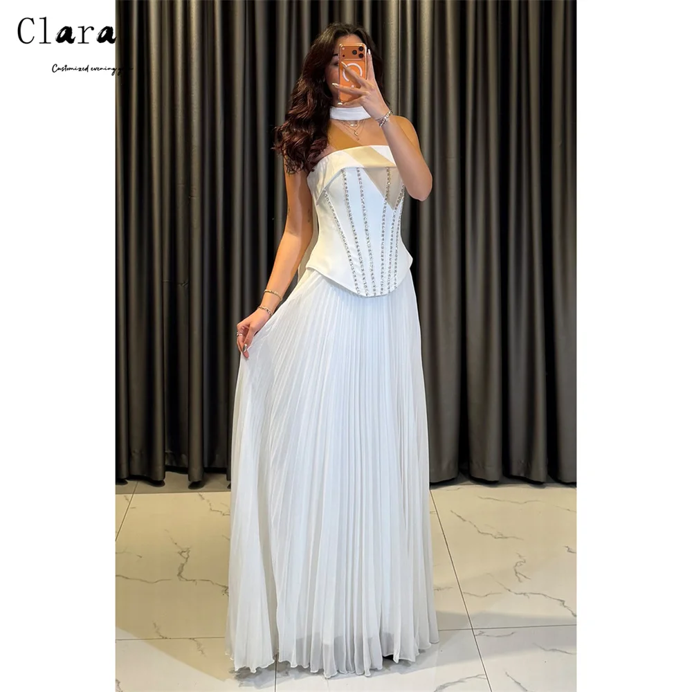Clara Custom A-line White Tube Top Sleeveless Party Dress Woman Dresses for Wedding Party Elegant Dress Luxury Wedding Guest
Clara Custom A-line White Tube Top Sleeveless Party Dress Woman Dresses for Wedding Party Elegant Dress Luxury Wedding Guest
