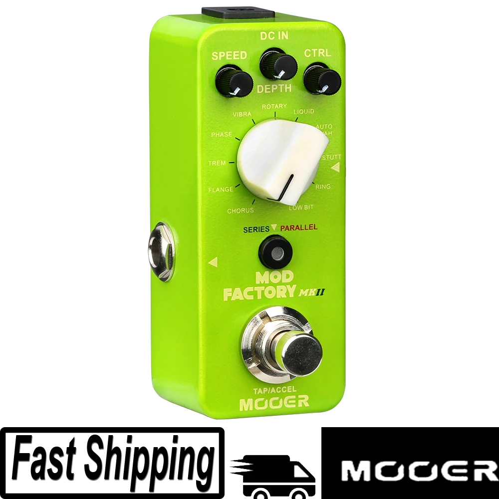 MOOER Mod Factory MKII Guitar Peda Effect 11 Modulation Effect Mod Factory Tones Full Metal Shell Micro Pedal Guitar Parts
MOOER Mod Factory MKII Guitar Peda Effect 11 Modulation Effect Mod Factory Tones Full Metal Shell Micro Pedal Guitar Parts