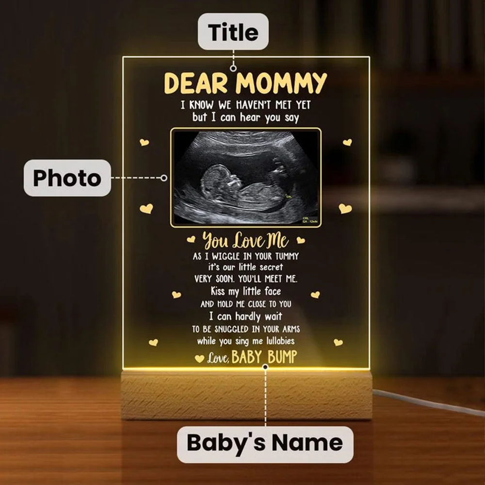 Customizable Night Light Custom Ultrasound Picture Acrylic LED Light Gender Reveal Party Favor Table Decor Mothers Day Gift
Customizable Night Light Custom Ultrasound Picture Acrylic LED Light Gender Reveal Party Favor Table Decor Mothers Day Gift