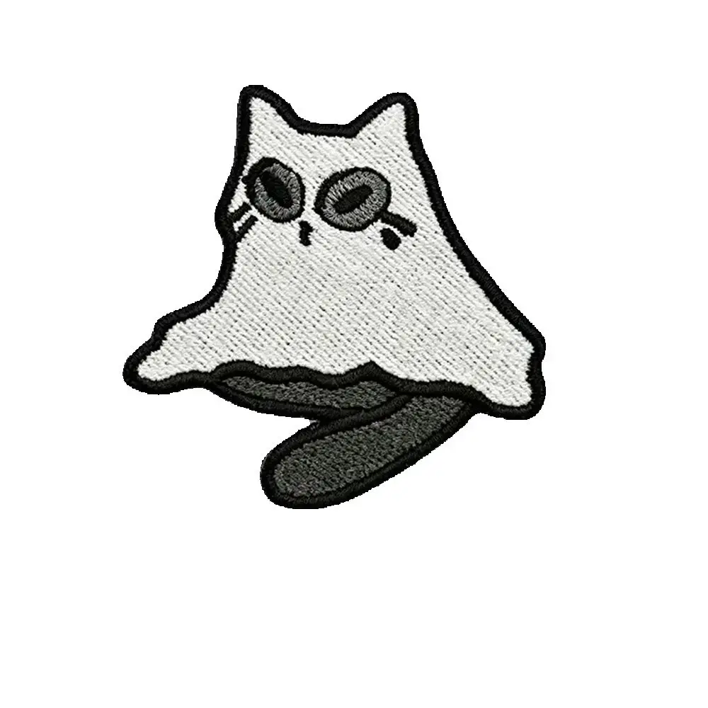 Funny Ghost Cat Glow In The Dark Embroidered Patch Hook and Loop Morale badge, for Jacket Backpack
Funny Ghost Cat Glow In The Dark Embroidered Patch Hook and Loop Morale badge, for Jacket Backpack