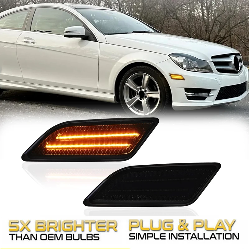 2Pcs LED Side Marker Lights Turn Signal Lamps For Mercedes Benz C-Class W204 C250 C300 C350 C63 AMG 2012-2014 Car Accessories
2Pcs LED Side Marker Lights Turn Signal Lamps For Mercedes Benz C-Class W204 C250 C300 C350 C63 AMG 2012-2014 Car Accessories