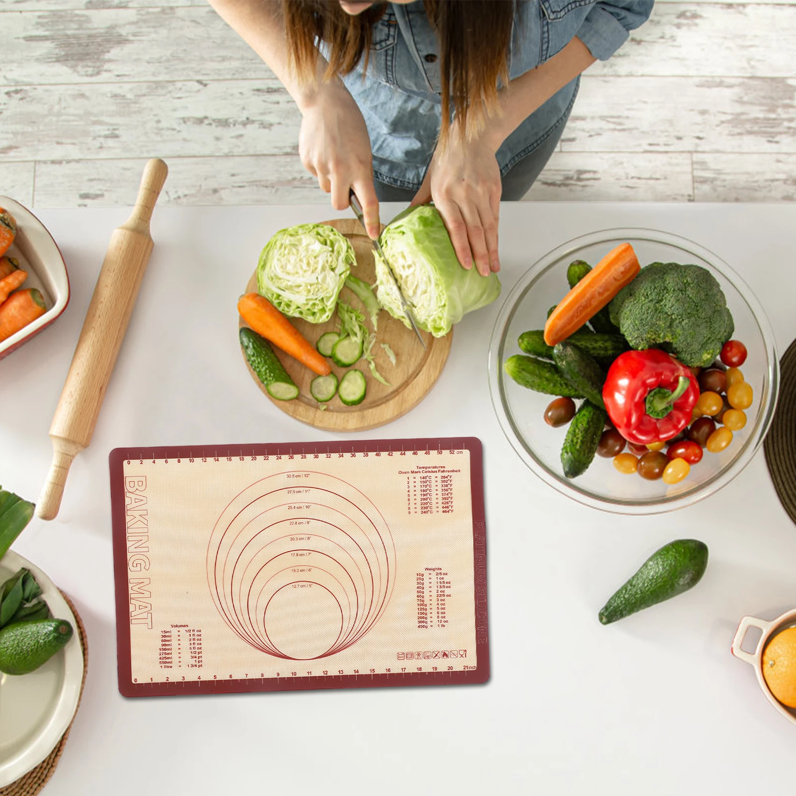 Reusable Silicone Baking Mat 40x60cm High Temp Resistant Nonstick Cooking Pad Easy Clean Bake Sheet Kitchen Bar Supplies
Reusable Silicone Baking Mat 40x60cm High Temp Resistant Nonstick Cooking Pad Easy Clean Bake Sheet Kitchen Bar Supplies