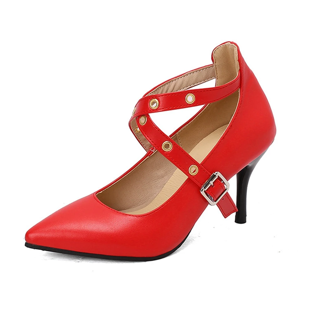Pumps High Heels Women Pointed Toe Crossed Strap Stilettos Dress Wedding Shoes Bride Prom Work Office Bride Big Size 47 48 751
Pumps High Heels Women Pointed Toe Crossed Strap Stilettos Dress Wedding Shoes Bride Prom Work Office Bride Big Size 47 48 751