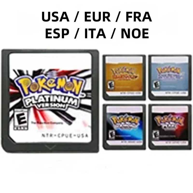 Многоязычная версия NDS Games Картковая игровая консоль для серии Pokemon Heart Gold Soul Серебро Платина Алмазный жемчуг
Многоязычная версия NDS Games Картковая игровая консоль для серии Pokemon Heart Gold Soul Серебро Платина Алмазный жемчуг
