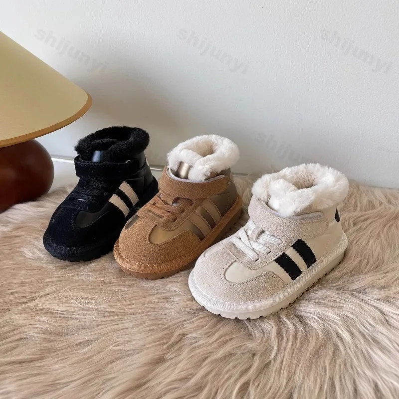 Winter Children's Ankle Boots 2025 Girls Boys Cotton Snow Boots Kids Fashion Plush Warm Cotton Shoes Baby Anti-kick Snow Boot
Winter Children's Ankle Boots 2025 Girls Boys Cotton Snow Boots Kids Fashion Plush Warm Cotton Shoes Baby Anti-kick Snow Boot