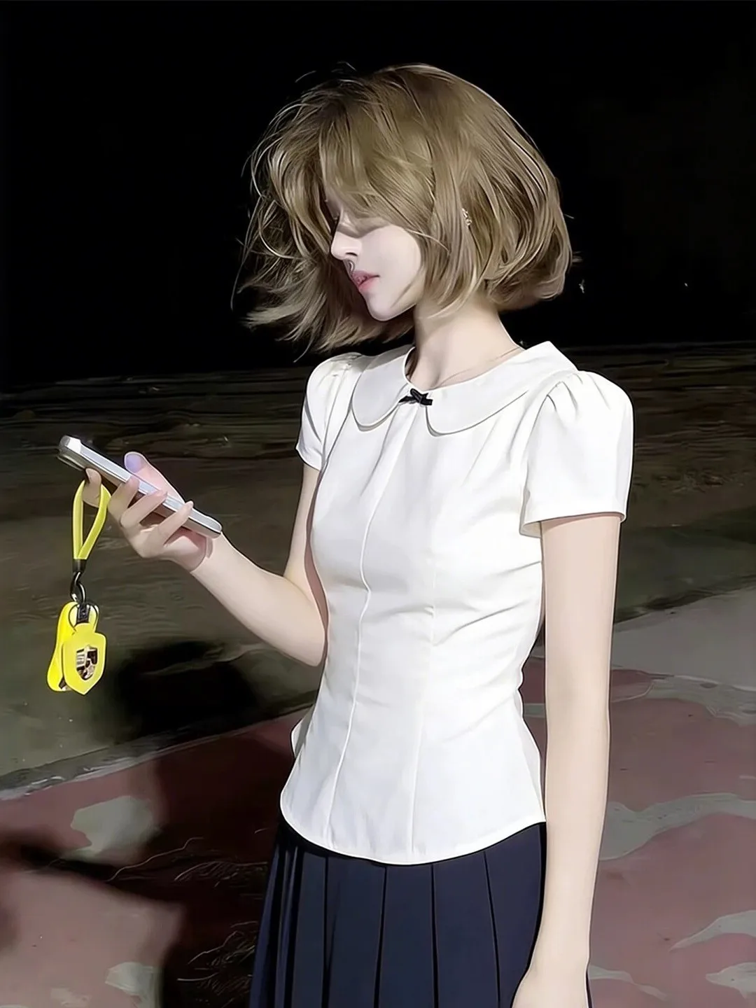 Korean Style Sweet Short Sleeve Doll Collar Shirt Gentle Soft Style Petite Fashion Summer 2026 Women's Regular Fit Shirt
Korean Style Sweet Short Sleeve Doll Collar Shirt Gentle Soft Style Petite Fashion Summer 2026 Women's Regular Fit Shirt