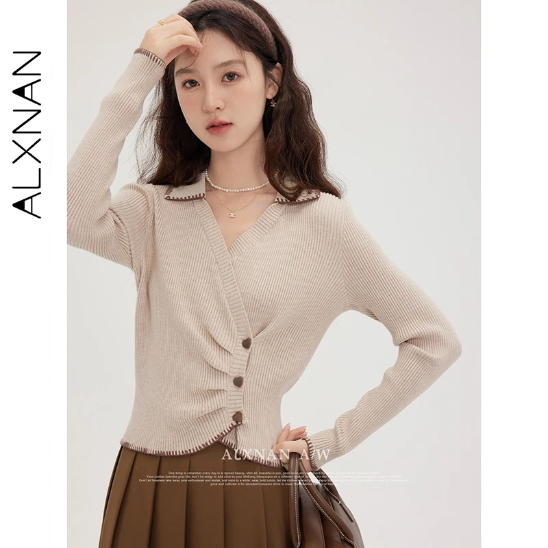 ALXNAN бежевый свитер женский осенний нерегулярный v-образный вырез облегающий плиссированные пуловеры на пуговицах в форме сердца топы с длинными рукавами LXN31652
ALXNAN бежевый свитер женский осенний нерегулярный v-образный вырез облегающий плиссированные пуловеры на пуговицах в форме сердца топы с длинными рукавами LXN31652