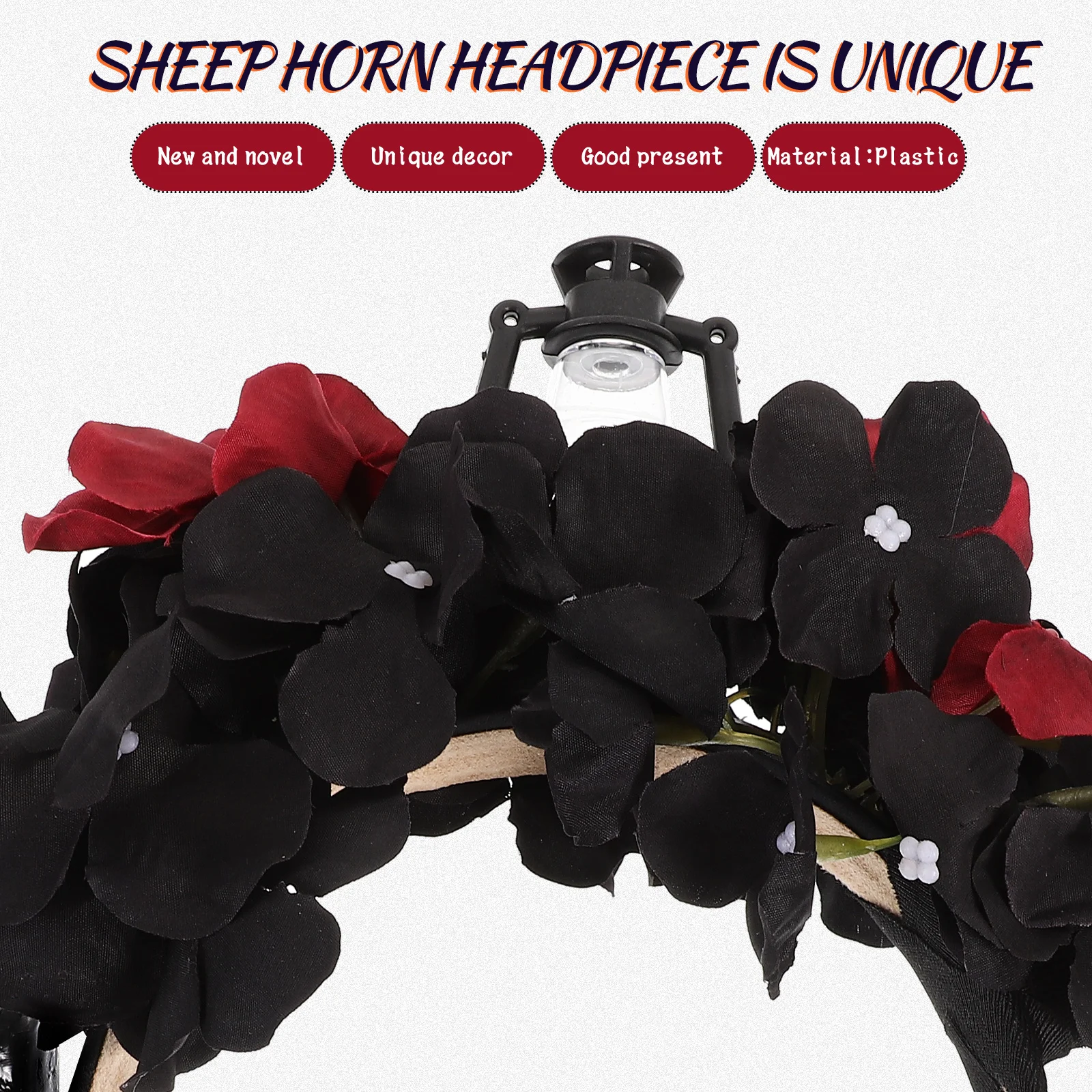 Gothic Sheep Horn Headb Plastic Stretchable Lightweight Halloween Costume Accessory Demon Cosplay Festival Decorative of the
Gothic Sheep Horn Headb Plastic Stretchable Lightweight Halloween Costume Accessory Demon Cosplay Festival Decorative of the