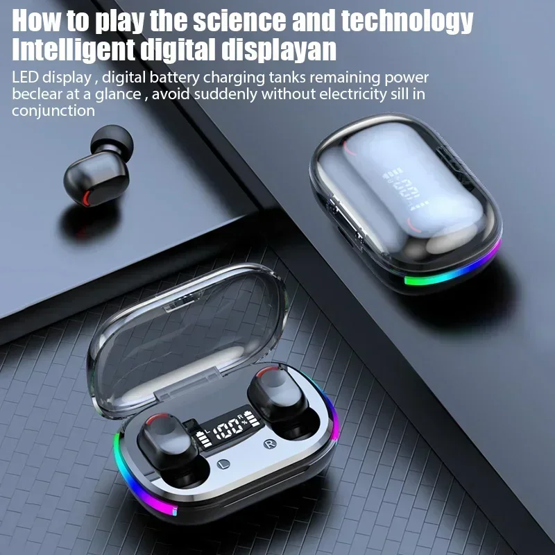 5.2 Bluetooth Headphones Waterproof Noise Reduction Wireless Earphones Headset LED Display Earphones TWS Sports Earbuds Headsets
5.2 Bluetooth Headphones Waterproof Noise Reduction Wireless Earphones Headset LED Display Earphones TWS Sports Earbuds Headsets