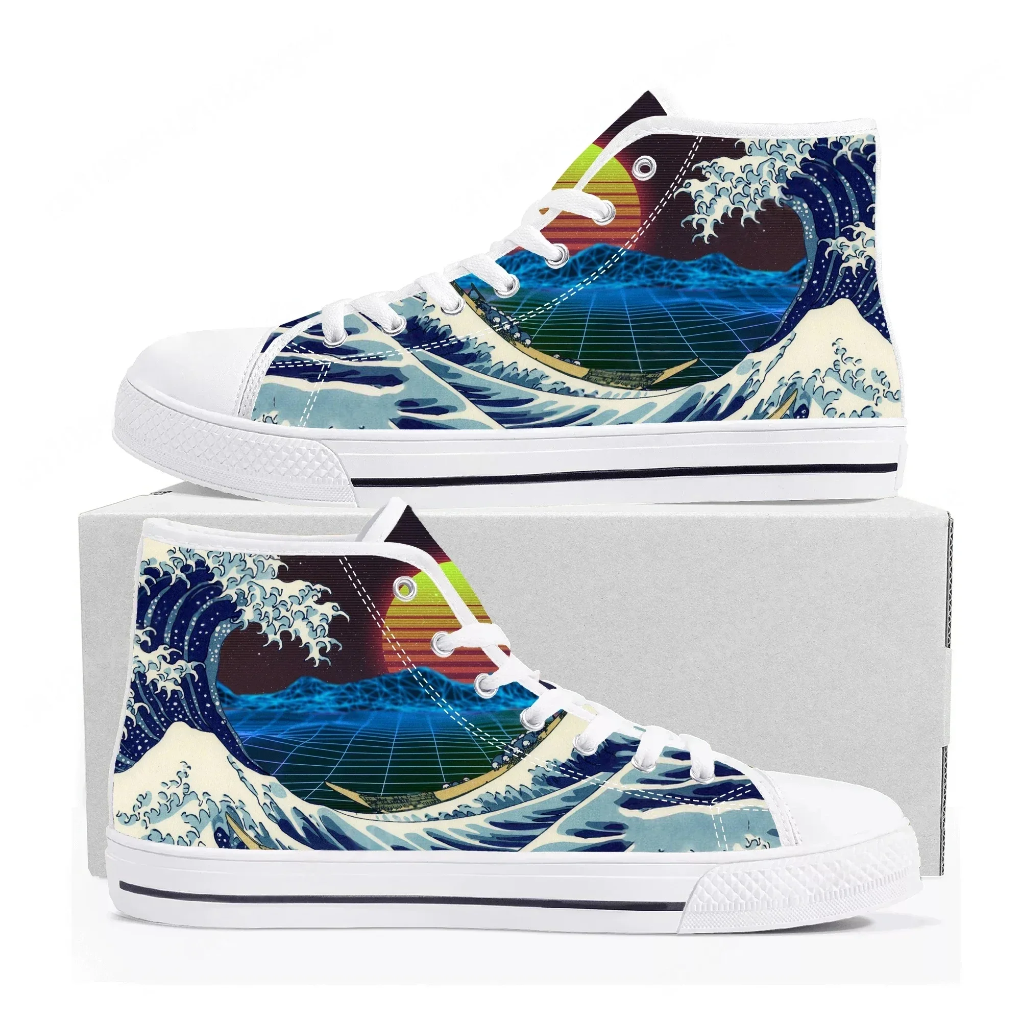 Популярные кроссовки High Top «Великая волна у Канагавы» высокого качества для мужчин, женщин и подростков, повседневные парные кеды из канваса, обувь на заказ
Популярные кроссовки High Top «Великая волна у Канагавы» высокого качества для мужчин, женщин и подростков, повседневные парные кеды из канваса, обувь на заказ