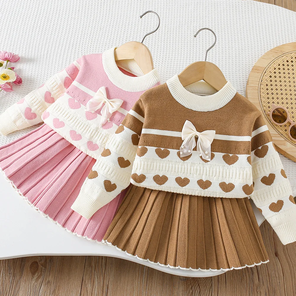 Girls Knitted Clothes Sets Spring Autumn Children Woolen Jersey Sweaters Coats Skirts Kids Princess Dress Suit For Baby Outfits
Girls Knitted Clothes Sets Spring Autumn Children Woolen Jersey Sweaters Coats Skirts Kids Princess Dress Suit For Baby Outfits