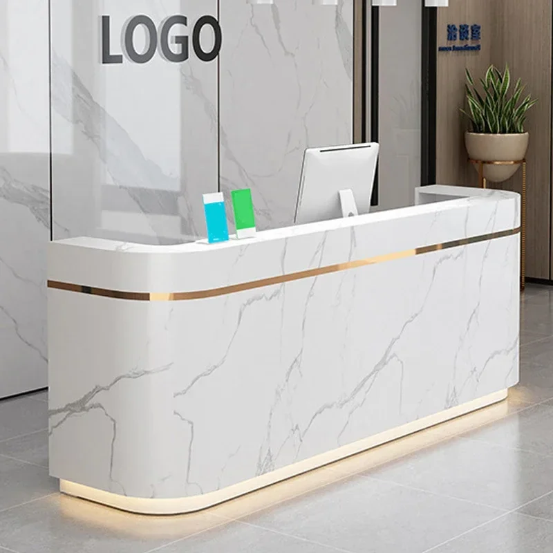 Marble Front Desk Customized Color Modern Metal Cash Register Beauty Salon Reception Bar counter 150-55-100cm
Marble Front Desk Customized Color Modern Metal Cash Register Beauty Salon Reception Bar counter 150-55-100cm