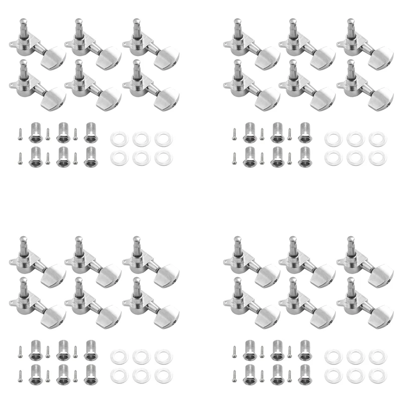 New 24 Pieces Silver Acoustic Guitar Machine Heads Knobs Guitar String Tuning Peg Tuner(12 For Left + 12 For Right)
New 24 Pieces Silver Acoustic Guitar Machine Heads Knobs Guitar String Tuning Peg Tuner(12 For Left + 12 For Right)