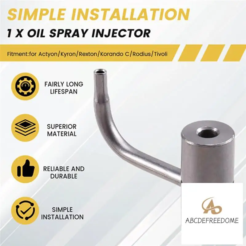 6711800143 Engine Oil Spray Injector Cylinder Block Jet For Ssangyong Actyon/Kyron/Rexton/Korando C/Rodius
6711800143 Engine Oil Spray Injector Cylinder Block Jet For Ssangyong Actyon/Kyron/Rexton/Korando C/Rodius