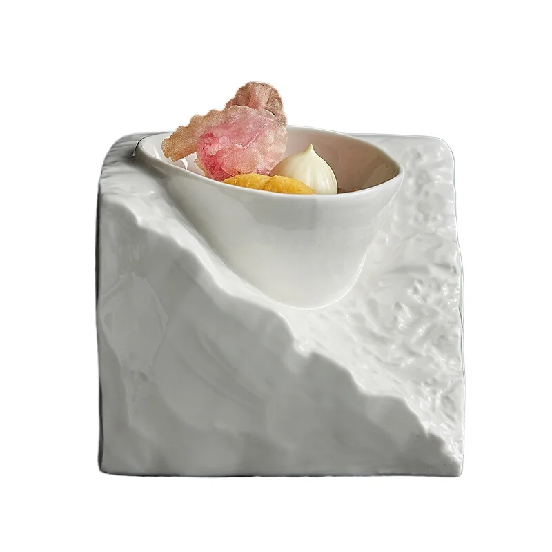 Salad Bowl Hotel Set Table Special Tableware Irregular Stone Pattern Ceramic Soup Bowl
Salad Bowl Hotel Set Table Special Tableware Irregular Stone Pattern Ceramic Soup Bowl