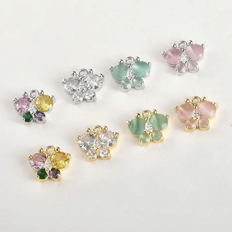 14k Real Gold Color Retention Sparkling Full Diamond Butterfly Cat Eye Pendant DIY Handmade Pearl Bracelet Necklace Accessories
14k Real Gold Color Retention Sparkling Full Diamond Butterfly Cat Eye Pendant DIY Handmade Pearl Bracelet Necklace Accessories