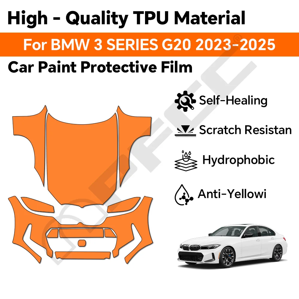 9Mil TPU Paint Protection Film Pre-cut PPF Bra For BMW 3 Series G20 2023-2025 Car Body Clear Anti-scratch Kit Car Accessories
9Mil TPU Paint Protection Film Pre-cut PPF Bra For BMW 3 Series G20 2023-2025 Car Body Clear Anti-scratch Kit Car Accessories
