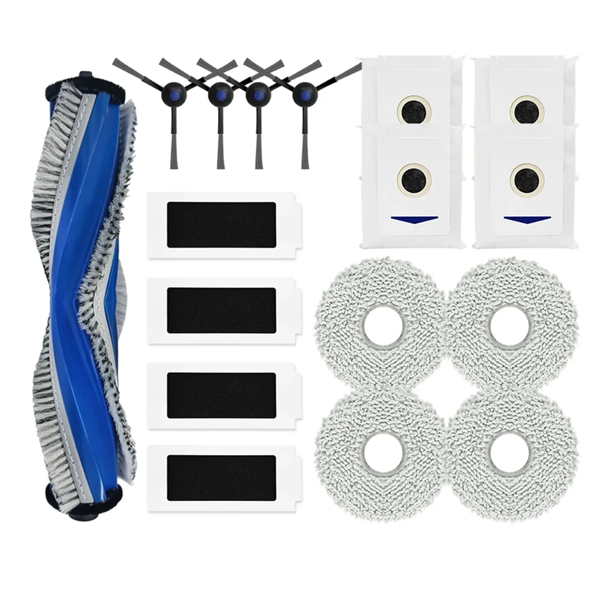 A04V For M12 Pro+ Robot Vacuum Replacement Main Side Brush HEPA Filter Mop Pads Dust Bags Spare Parts
A04V For M12 Pro+ Robot Vacuum Replacement Main Side Brush HEPA Filter Mop Pads Dust Bags Spare Parts