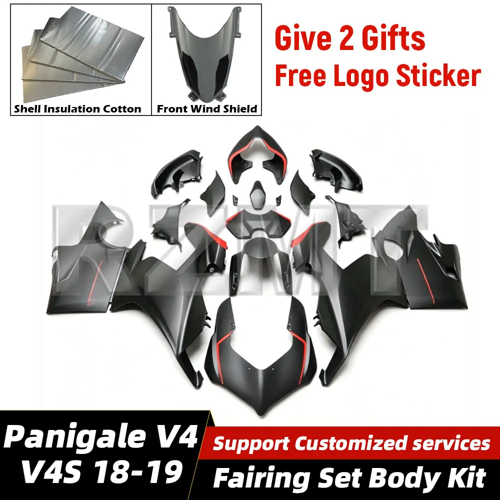 For Ducati Panigale V4 V4s S 2018-2019 Motorcycle Fairings Set ABS Plastic Body Kit Bodywork Set Shell Injection Accessories
For Ducati Panigale V4 V4s S 2018-2019 Motorcycle Fairings Set ABS Plastic Body Kit Bodywork Set Shell Injection Accessories
