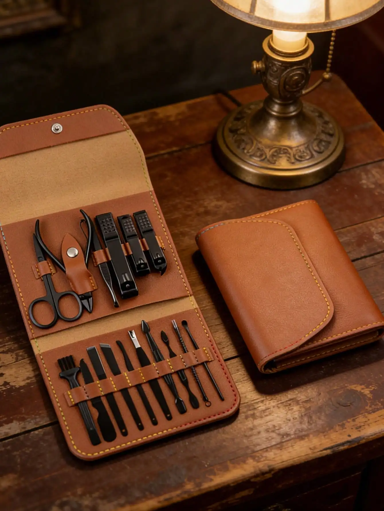 4-16pcs Manicure Set, Black Stainless Steel Nail Care Tools, Professional Nail Clipper Kit With Portable Travel Leather Case, Best Gift For Men/Boyfriend, Multiple Sizes Available
4-16pcs Manicure Set, Black Stainless Steel Nail Care Tools, Professional Nail Clipper Kit With Portable Travel Leather Case, Best Gift For Men/Boyfriend, Multiple Sizes Available