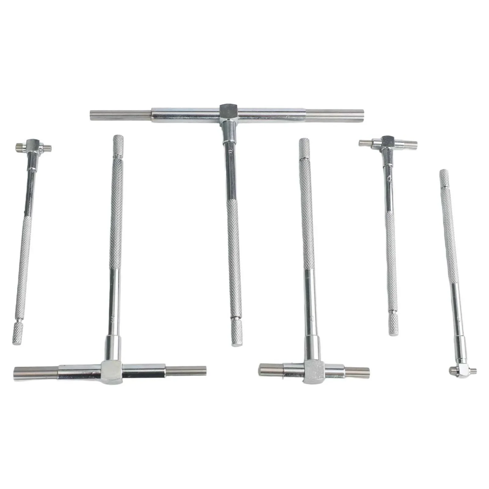 Gauge Set Adjustable Inner Diameter Gauge Double Action Handles Measurement Up To 6 Inch Deep Metal Construction
Gauge Set Adjustable Inner Diameter Gauge Double Action Handles Measurement Up To 6 Inch Deep Metal Construction