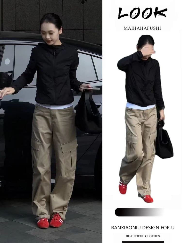 Faionable женский повседневный комплект из двух предметов Spor, осенние длинные брюки с высокой талией, джерси на молнии, универсальная рабочая одежда с эффектом похудения
Faionable женский повседневный комплект из двух предметов Spor, осенние длинные брюки с высокой талией, джерси на молнии, универсальная рабочая одежда с эффектом похудения