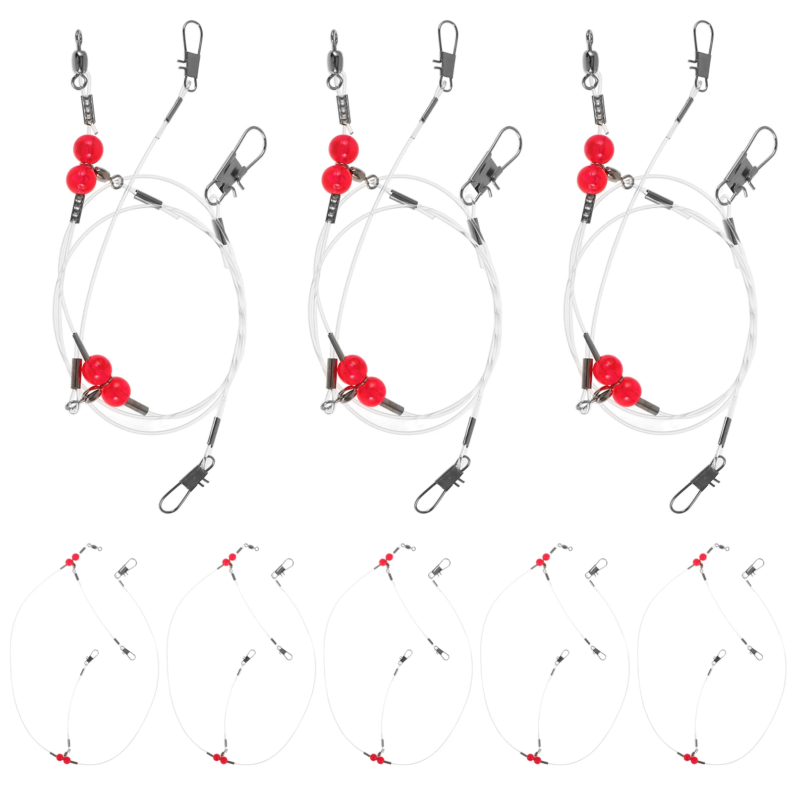 12pcs Leader High Strength Fishing Tackle Saltwater Line Snap Swivels Saltwater Fishing Supplies Antibite Reliable Lure Gear
12pcs Leader High Strength Fishing Tackle Saltwater Line Snap Swivels Saltwater Fishing Supplies Antibite Reliable Lure Gear