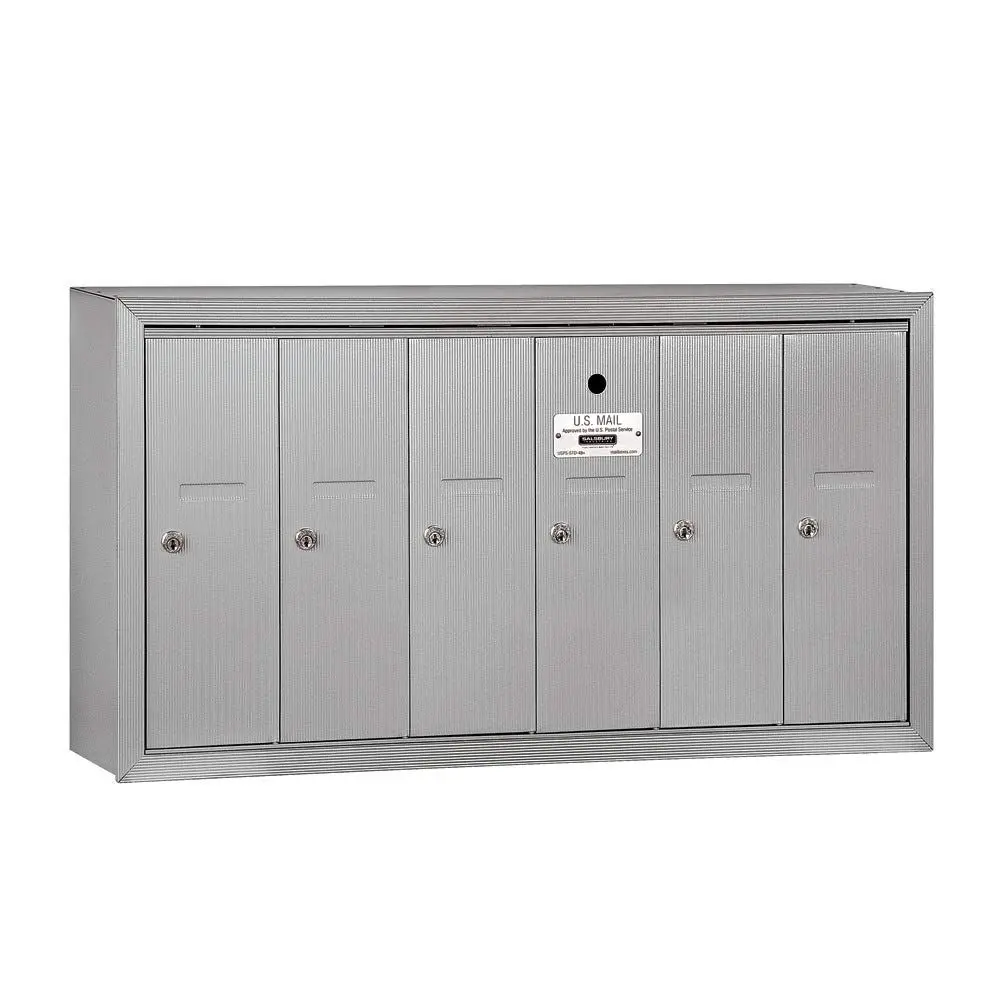 3506ASU Surface Mounted Vertical Mailbox with 6 Doors and USPS Access, Aluminum
3506ASU Surface Mounted Vertical Mailbox with 6 Doors and USPS Access, Aluminum