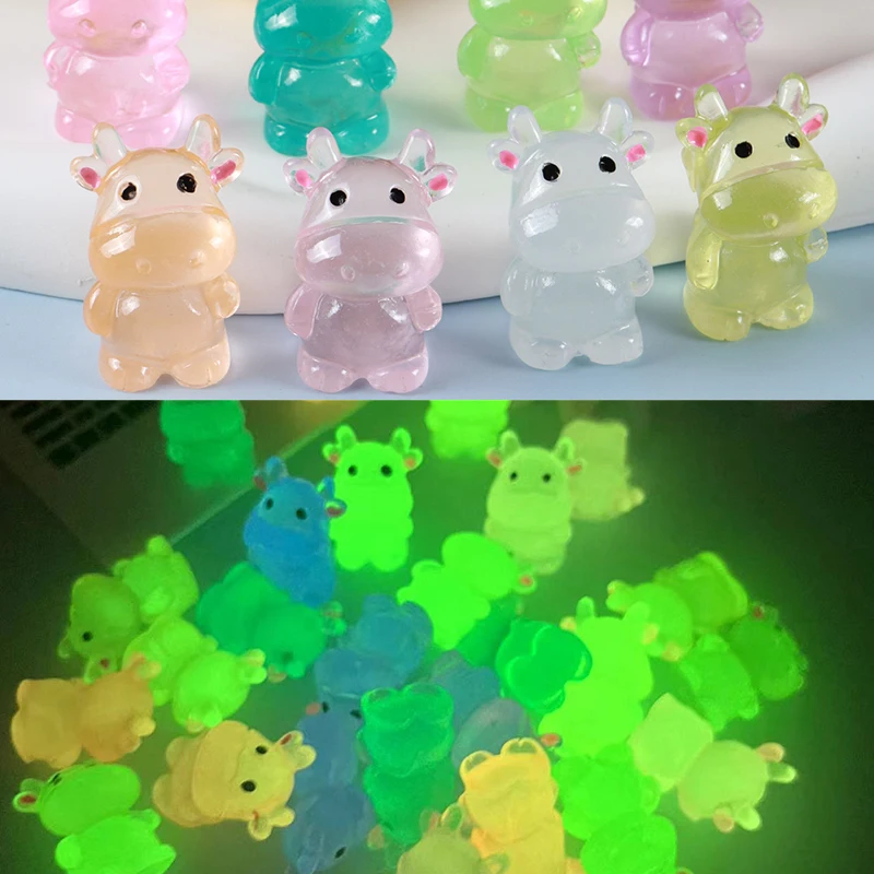 5/10pcs Luminous Mini Resin Cow, Glow in The Dark Cows Tiny Animals Figures DIY Crafts for Fairy Garden Micro Landscape
5/10pcs Luminous Mini Resin Cow, Glow in The Dark Cows Tiny Animals Figures DIY Crafts for Fairy Garden Micro Landscape
