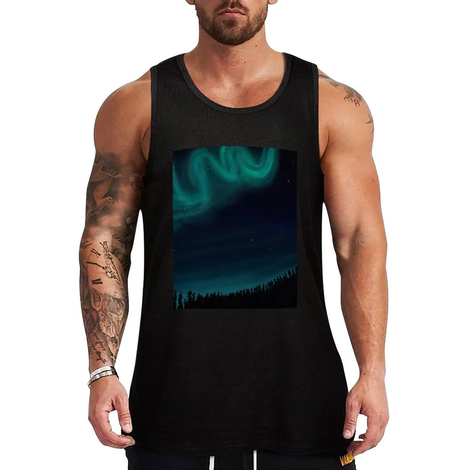 Northern lights in the forest Tank Top Loose Fit Tank Top Casual Daily Sleeveless Summer Top
Northern lights in the forest Tank Top Loose Fit Tank Top Casual Daily Sleeveless Summer Top