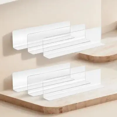 20pcs L-shaped Shelf Dividers 12cm High Clear Plastic Separator for Supermarket Shelves Storage Organizer Retail Store Display
20pcs L-shaped Shelf Dividers 12cm High Clear Plastic Separator for Supermarket Shelves Storage Organizer Retail Store Display