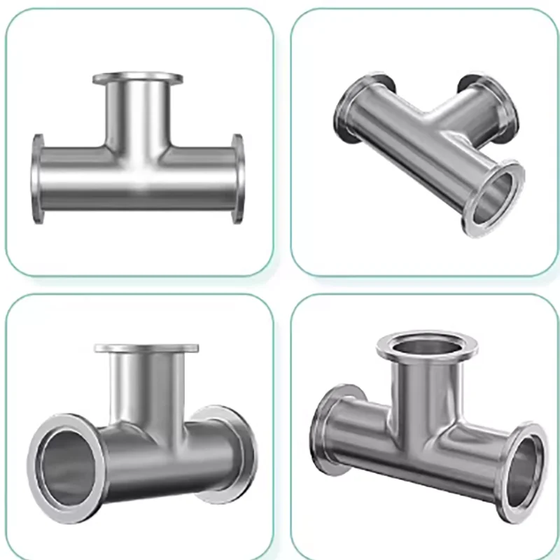 304 stainless steel vacuum quick-connect tee, equal diameter tee, high vacuum quick-connect tee, clamp-style tee
304 stainless steel vacuum quick-connect tee, equal diameter tee, high vacuum quick-connect tee, clamp-style tee