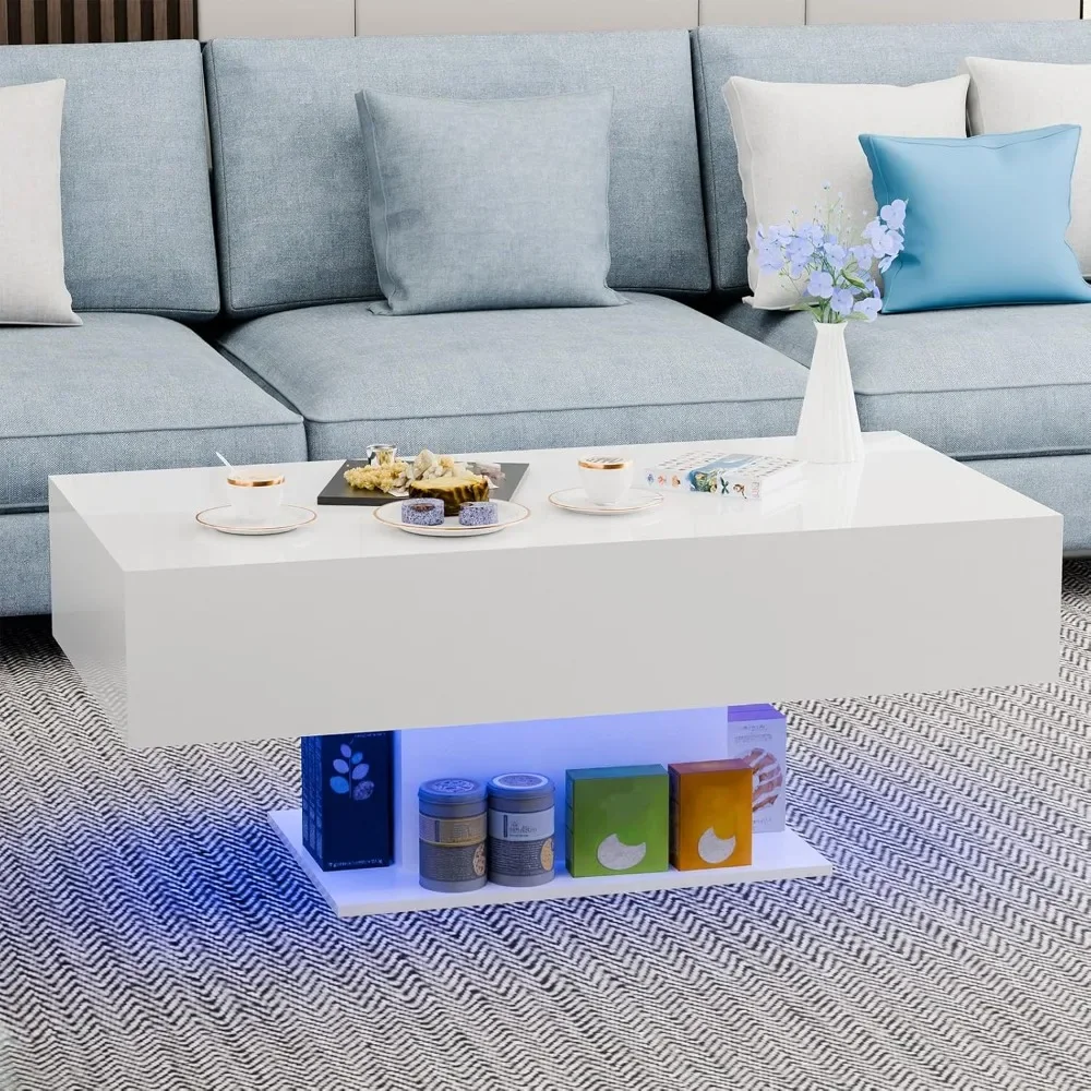 Led Coffee Table High Gloss Coffee Table with LED Lights Modern Center Table for Living Room
Led Coffee Table High Gloss Coffee Table with LED Lights Modern Center Table for Living Room