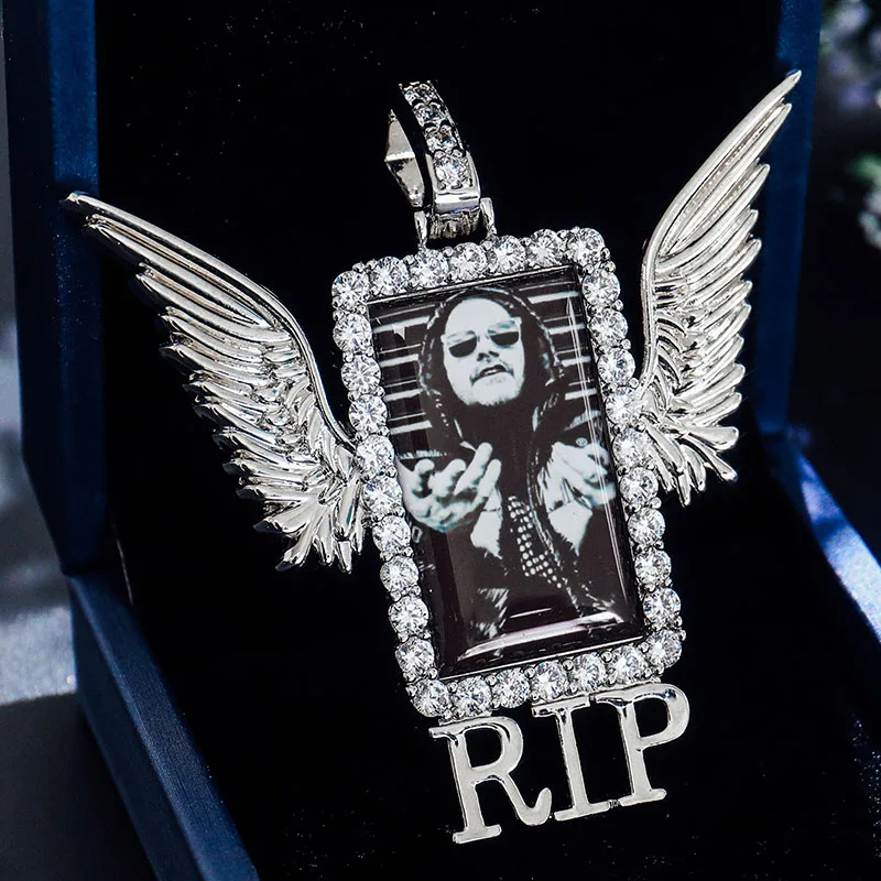 Zuanang Custom VVS Moissanite RIP Picture Pendant Ice Chill 925 Silver Diamond Memory Photo Pendant Charm
Zuanang Custom VVS Moissanite RIP Picture Pendant Ice Chill 925 Silver Diamond Memory Photo Pendant Charm