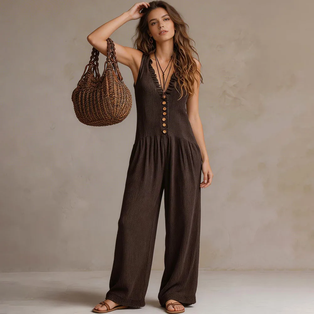 Summer Women's Sleeveless Jumpsuits And Rompers 2026 Fashion One Piece Clothes For Woman Jumpsuit
Summer Women's Sleeveless Jumpsuits And Rompers 2026 Fashion One Piece Clothes For Woman Jumpsuit