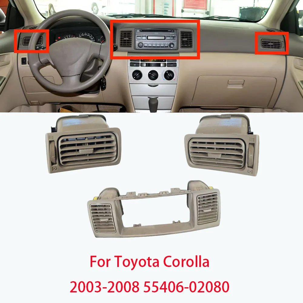 LINGJIE Car Interior Center Dash Radio Bezel Air AC Vent For Toyota Corolla 2003 2004 2005 2006 2007 2008 55406-02080
LINGJIE Car Interior Center Dash Radio Bezel Air AC Vent For Toyota Corolla 2003 2004 2005 2006 2007 2008 55406-02080