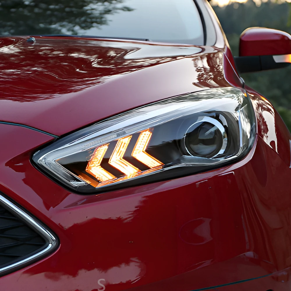 Автомобильные передние фонари для Ford Focus 2015-2018, светодиодные автомобильные фары в сборе, обновление мигающего сигнала, аксессуары для линз проектора
Автомобильные передние фонари для Ford Focus 2015-2018, светодиодные автомобильные фары в сборе, обновление мигающего сигнала, аксессуары для линз проектора