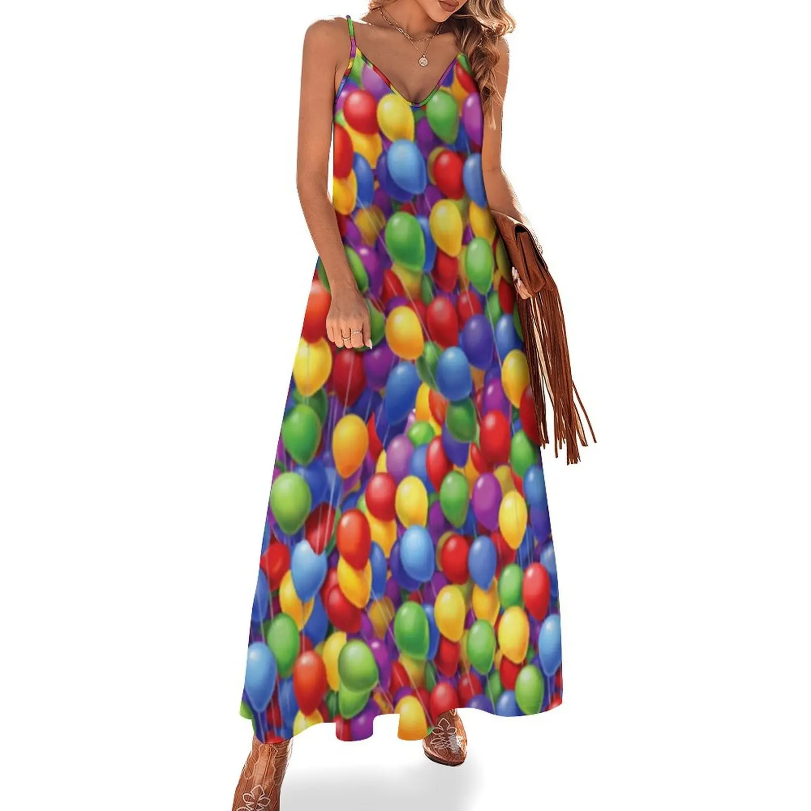 Balloons Balloons Balloons Sleeveless Dress prom dress Women's long dress Elegant gown clothes for women
Balloons Balloons Balloons Sleeveless Dress prom dress Women's long dress Elegant gown clothes for women