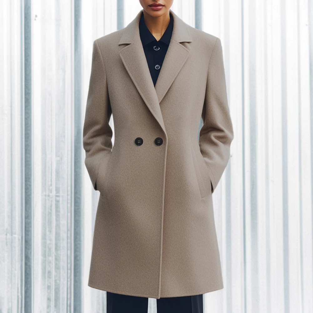 Azarooyi Women's Coat Autumn Winter Korean Decent Solid Color Long Sleeve Lapel Button Up Fashion Long Coat
Azarooyi Women's Coat Autumn Winter Korean Decent Solid Color Long Sleeve Lapel Button Up Fashion Long Coat