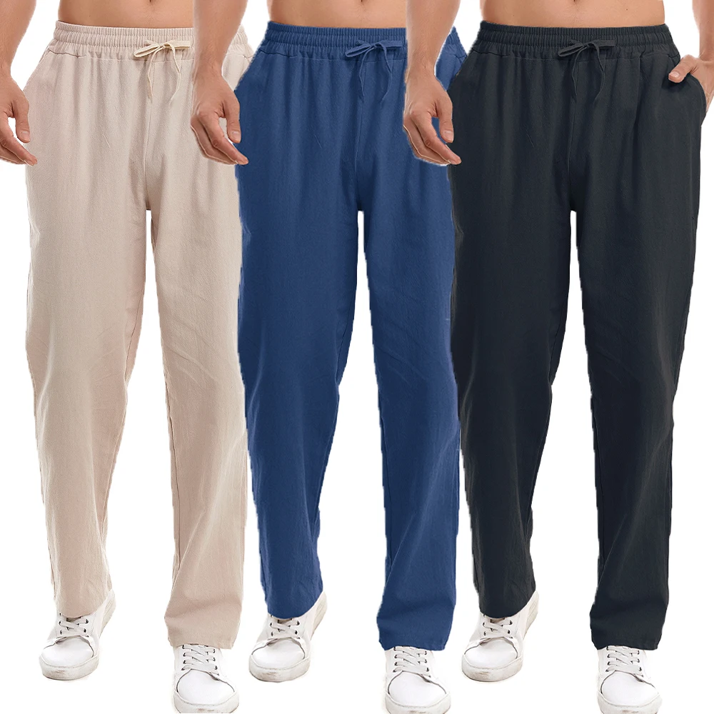 Men's Loose Cool Casual Pants Elastic Waist Drawstring Long Pant Casual Streetwear Lightweight Breathable Trousers
Men's Loose Cool Casual Pants Elastic Waist Drawstring Long Pant Casual Streetwear Lightweight Breathable Trousers