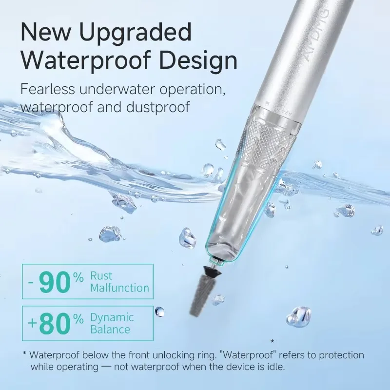 AMDMG 2025 Waterproof Coreless Nail Drill Machine Portable Professional Electric Rechargeable 35000rpm Nail Drill Machine
AMDMG 2025 Waterproof Coreless Nail Drill Machine Portable Professional Electric Rechargeable 35000rpm Nail Drill Machine